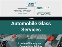 Tablet Screenshot of abcautoglass.com
